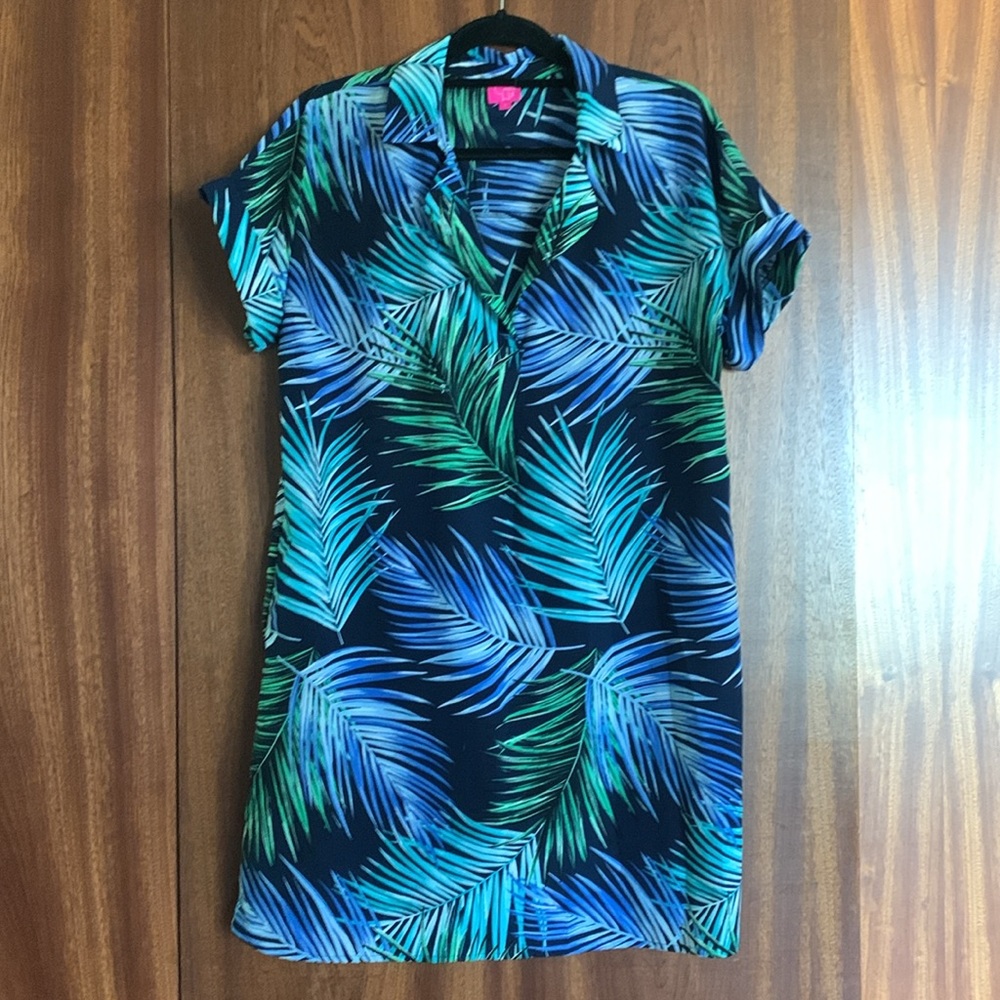 Caroline Hill Tropical Print Dress